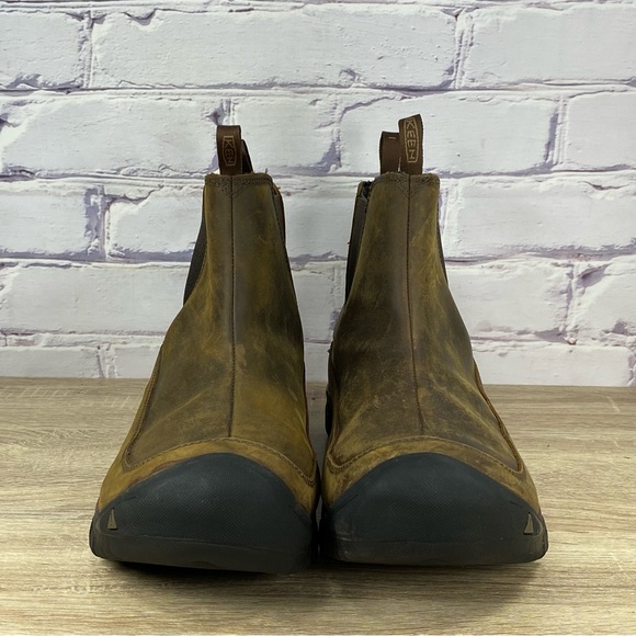 Keen Anchorage Brown Waterproof Leather Chelsea Hiking Boots - Picture 2 of 9